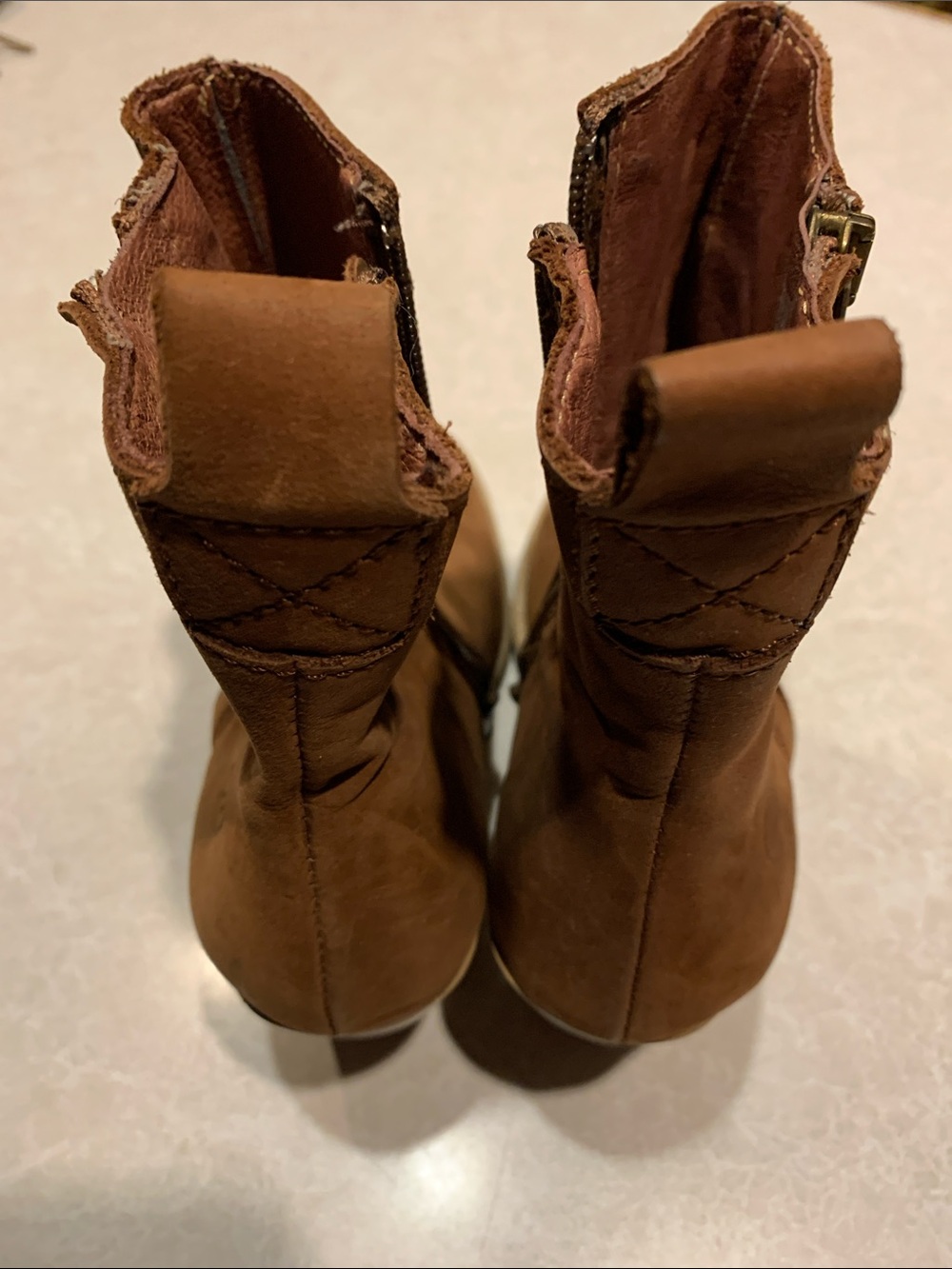 Bronx Brown Suede Heeled Ankle Boots It says a 36 which says it is a 6 - Picture 2 of 10